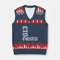 2013 Limited Edition V-Neck Knit Sweater Vest Limited Edition 13th Birthday Boys Girl