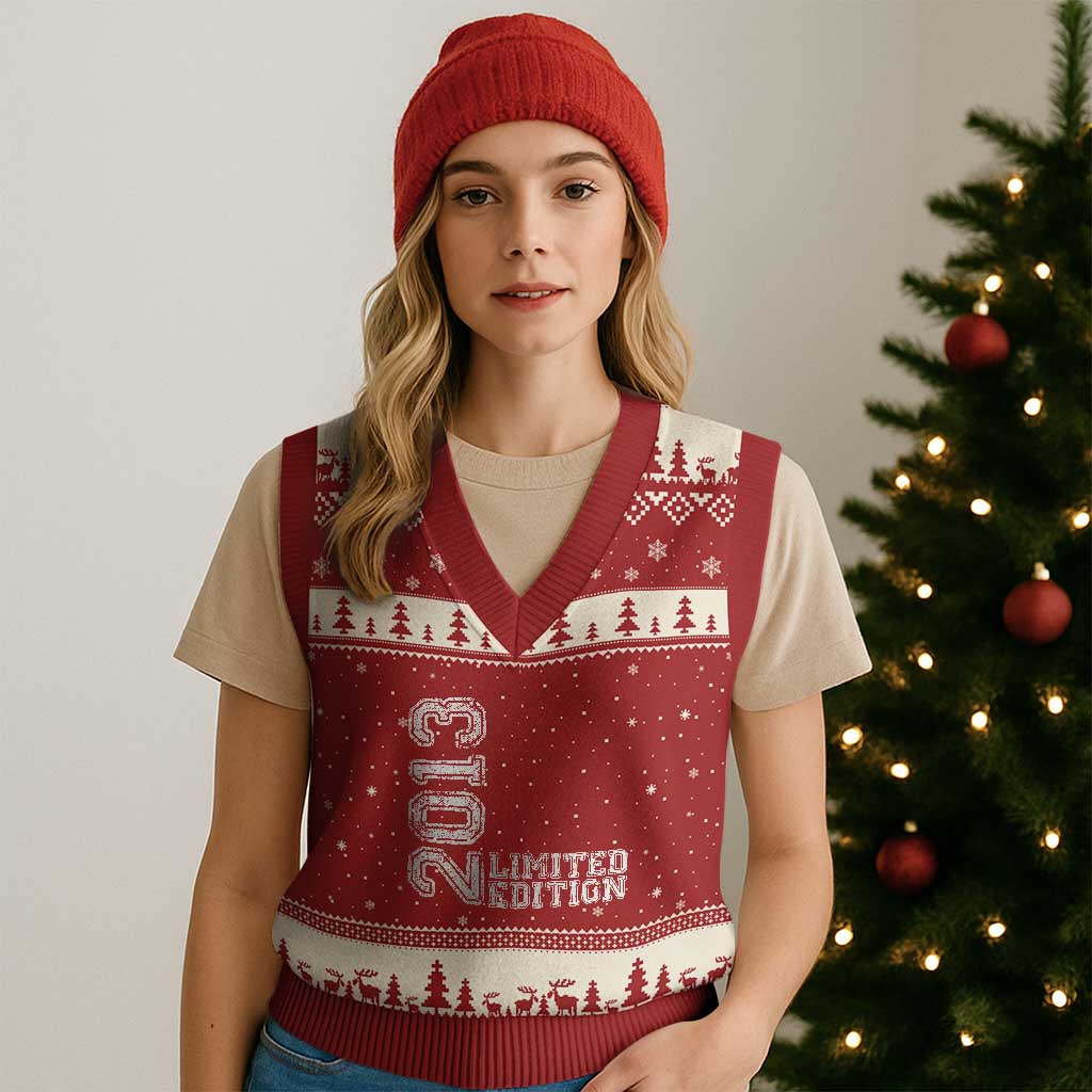 2013 Limited Edition V-Neck Knit Sweater Vest Limited Edition 13th Birthday Boys Girl