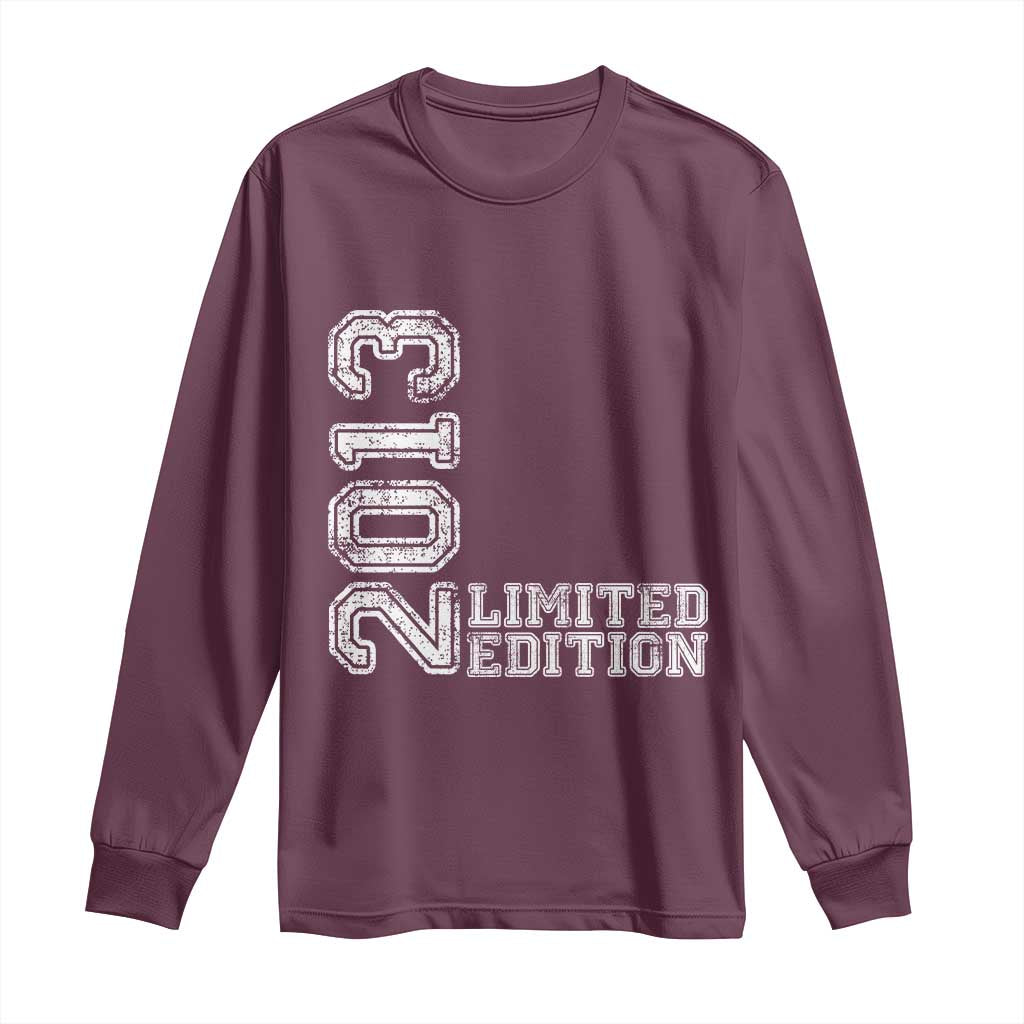 2013 Limited Edition Long Sleeve Shirt Limited Edition 13th Birthday Boys Girl