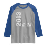 2013 Limited Edition Raglan Shirt Limited Edition 13th Birthday Boys Girl