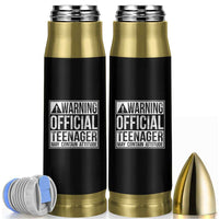 13th Birthday Bullet Tumbler Warning Official Teenager Boy 13yr