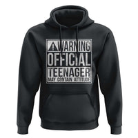 13th Birthday Hoodie Warning Official Teenager Boy 13yr