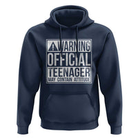 13th Birthday Hoodie Warning Official Teenager Boy 13yr