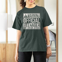 13th Birthday T Shirt For Women Warning Official Teenager Boy 13yr
