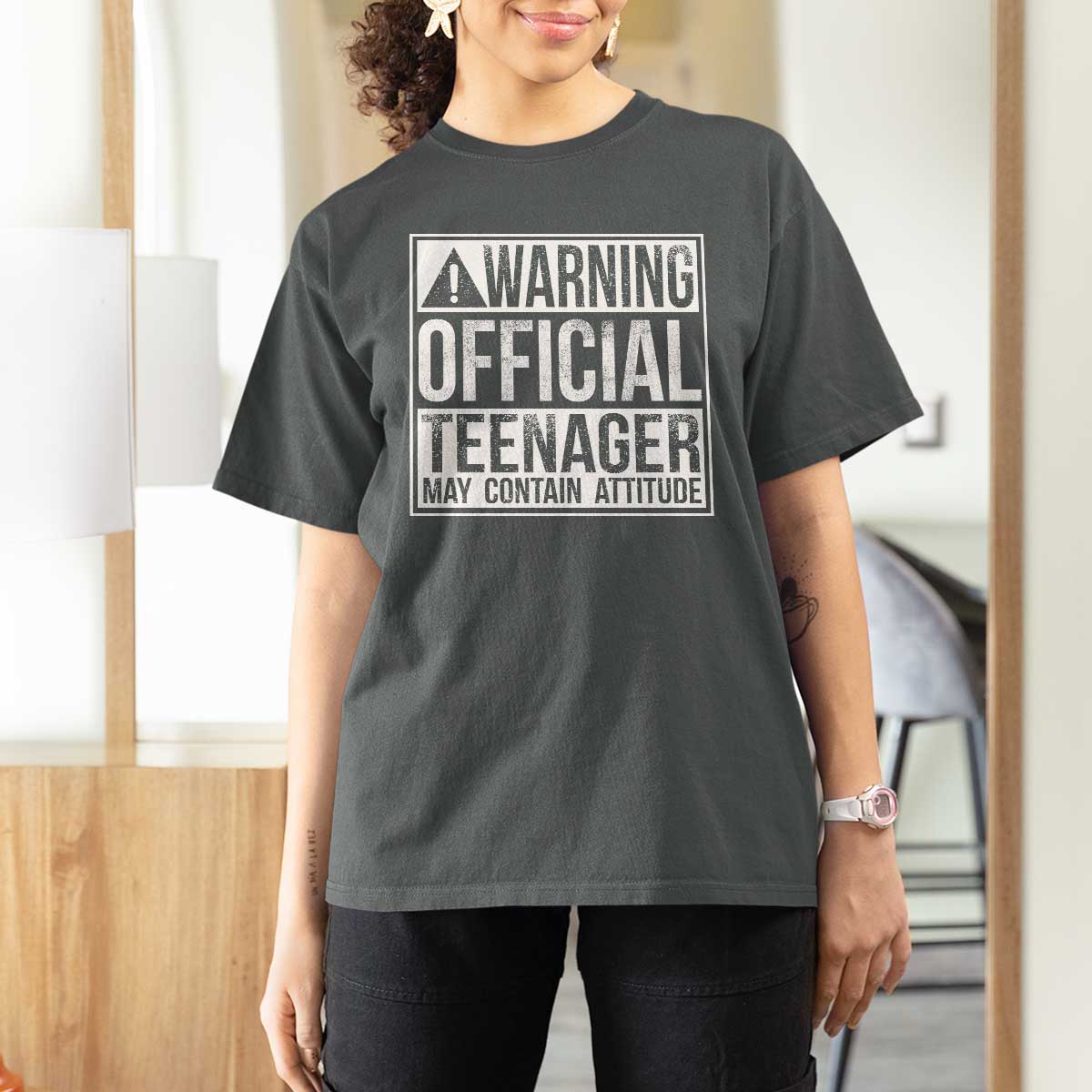 13th Birthday T Shirt For Women Warning Official Teenager Boy 13yr