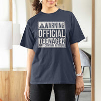 13th Birthday T Shirt For Women Warning Official Teenager Boy 13yr