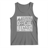 13th Birthday Tank Top Warning Official Teenager Boy 13yr