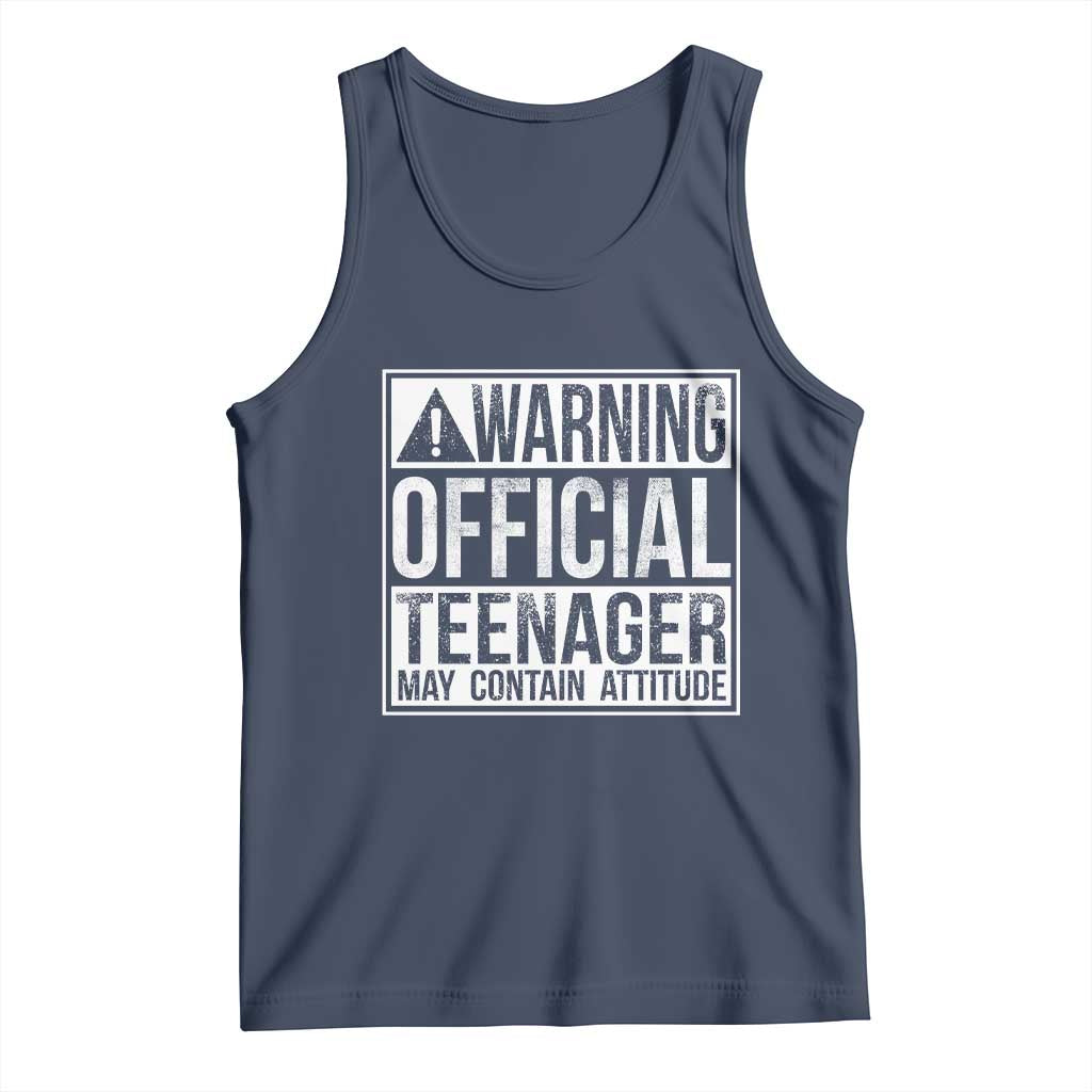 13th Birthday Tank Top Warning Official Teenager Boy 13yr