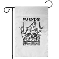 Vintage Raccoon 13th Birthday Garden Flag 13 Year Old Official Teenager Gifts