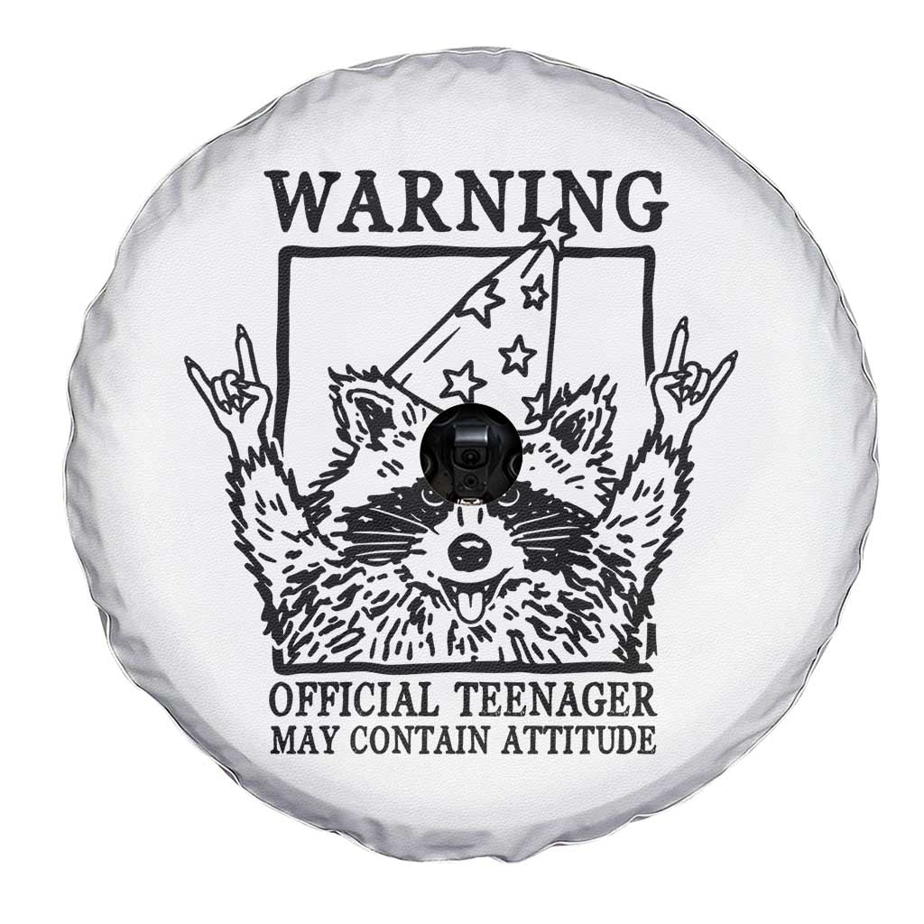 Vintage Raccoon 13th Birthday Spare Tire Cover 13 Year Old Official Teenager Gifts