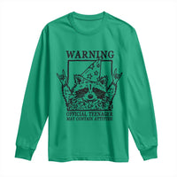 Vintage Raccoon 13th Birthday Long Sleeve Shirt 13 Year Old Official Teenager Gifts