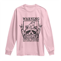 Vintage Raccoon 13th Birthday Long Sleeve Shirt 13 Year Old Official Teenager Gifts
