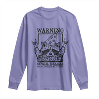 Vintage Raccoon 13th Birthday Long Sleeve Shirt 13 Year Old Official Teenager Gifts