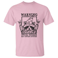 Vintage Raccoon 13th Birthday T Shirt 13 Year Old Official Teenager Gifts