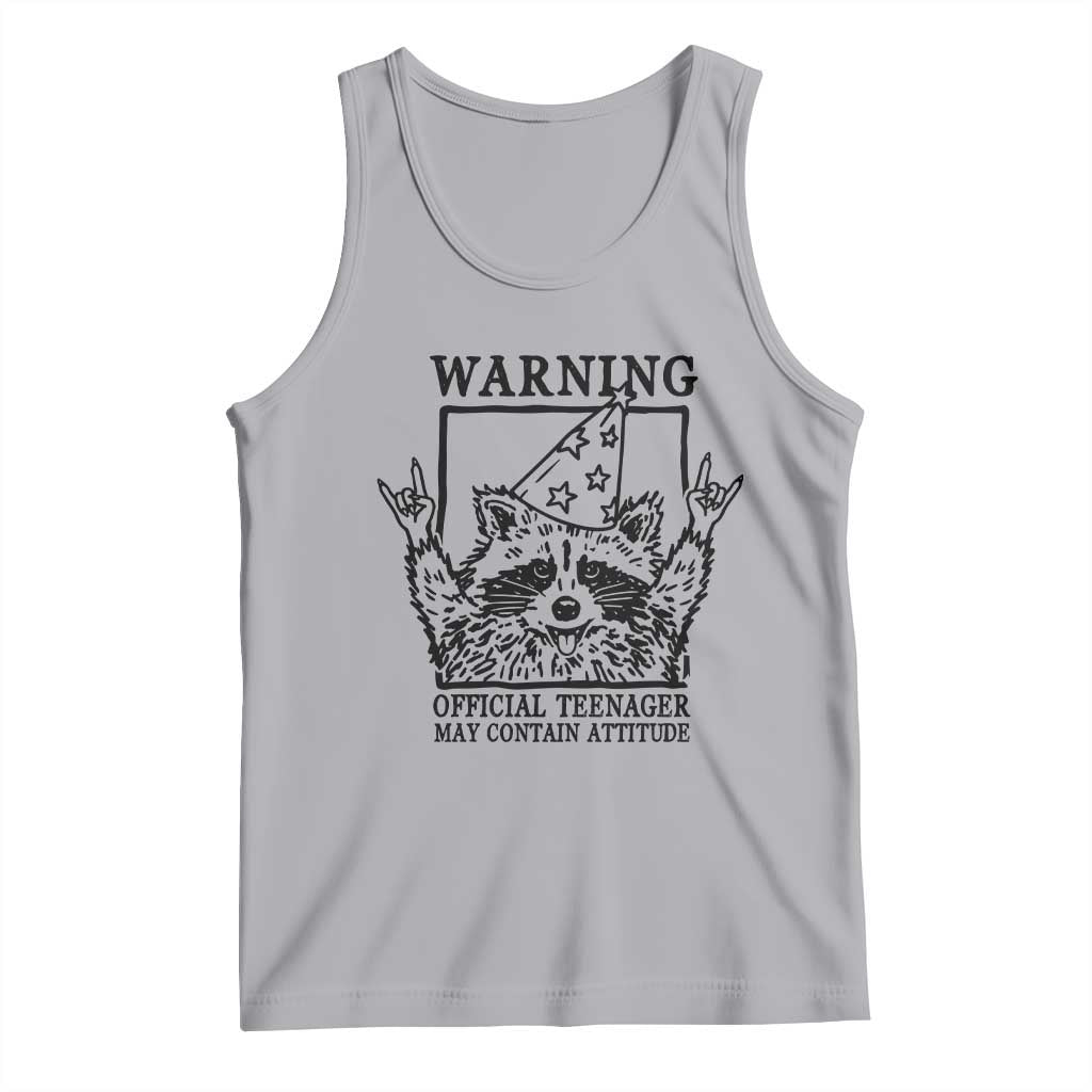Vintage Raccoon 13th Birthday Tank Top 13 Year Old Official Teenager Gifts