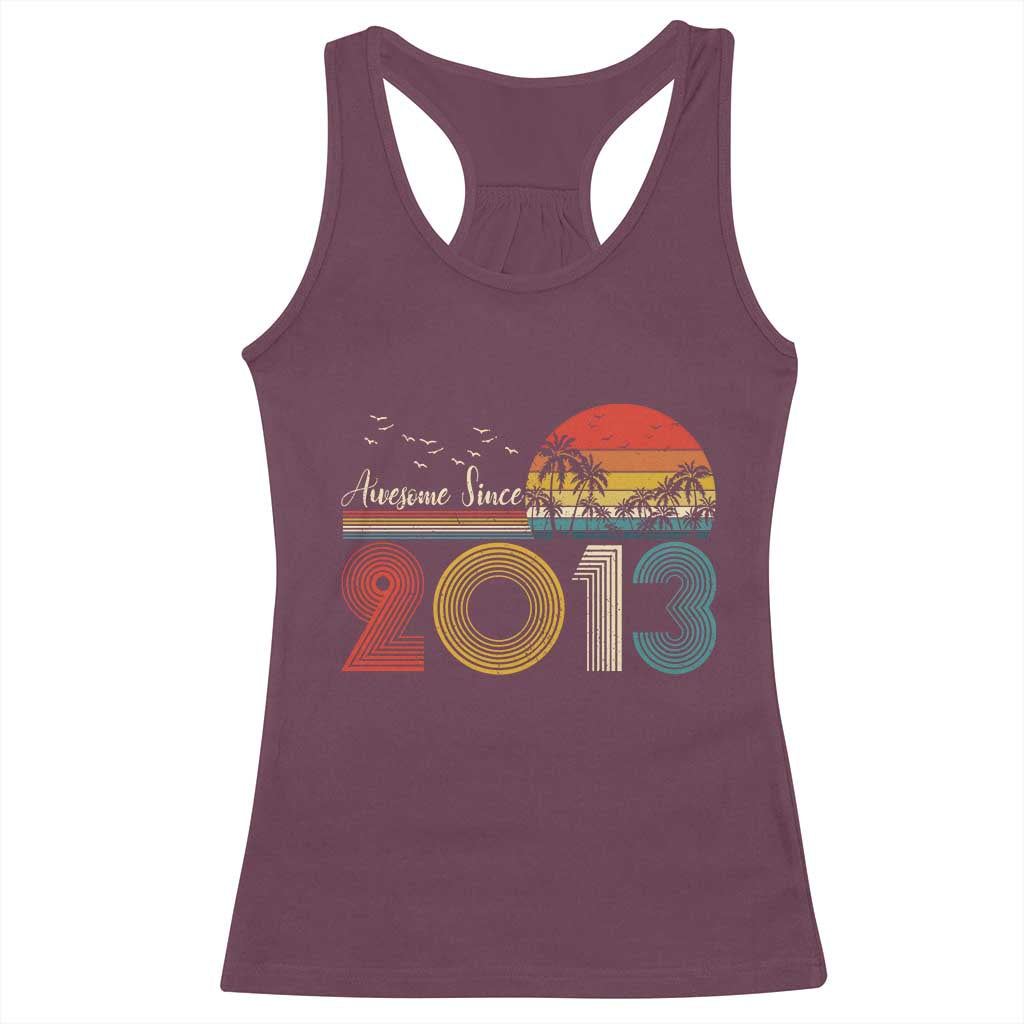 Awesome Since 2013 Racerback Tank Top 13th Birthday 13 Year Old Son Boy
