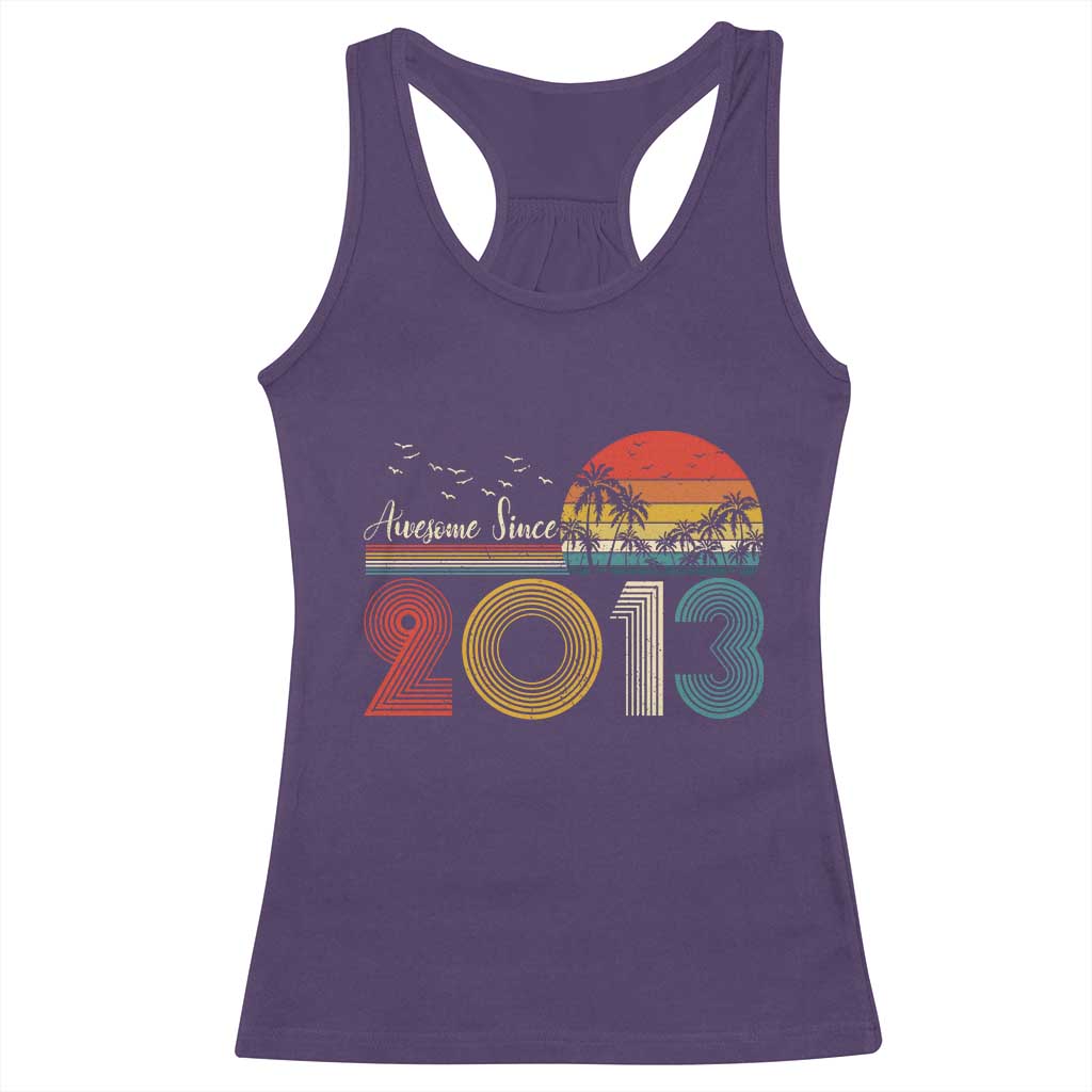 Awesome Since 2013 Racerback Tank Top 13th Birthday 13 Year Old Son Boy