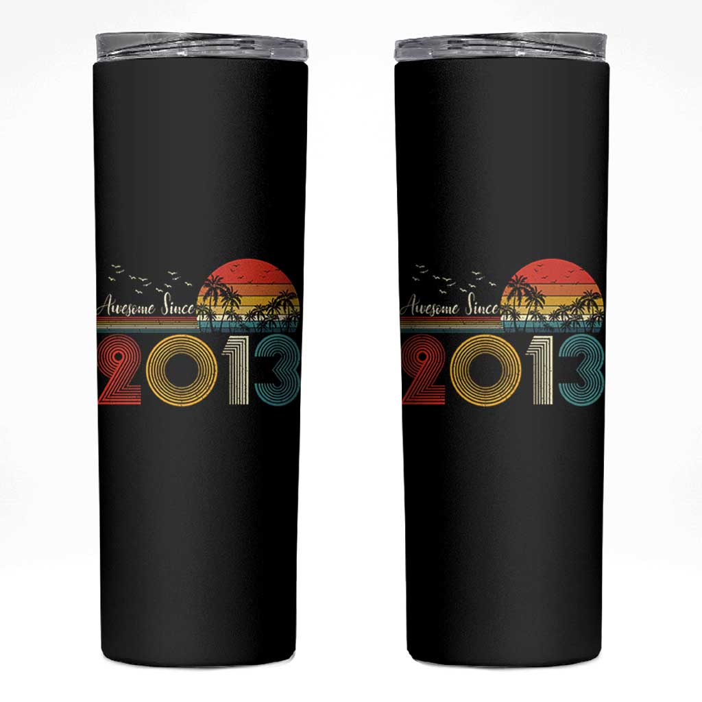 Awesome Since 2013 Skinny Tumbler 13th Birthday 13 Year Old Son Boy