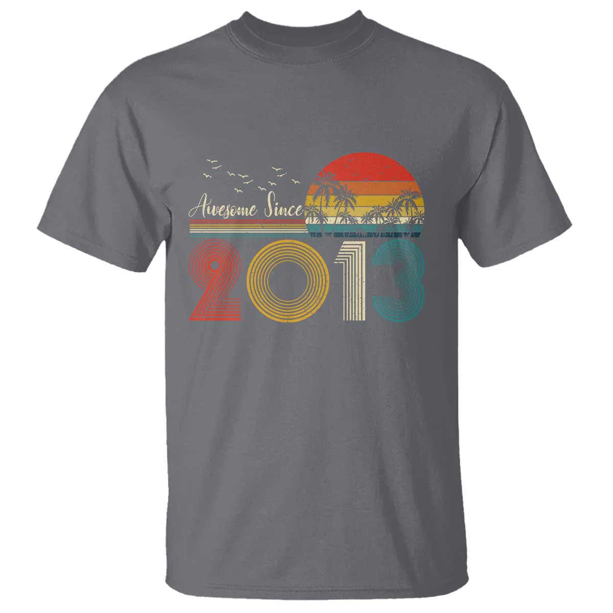 Awesome Since 2013 T Shirt 13th Birthday 13 Year Old Son Boy