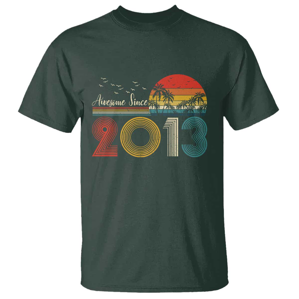 Awesome Since 2013 T Shirt 13th Birthday 13 Year Old Son Boy