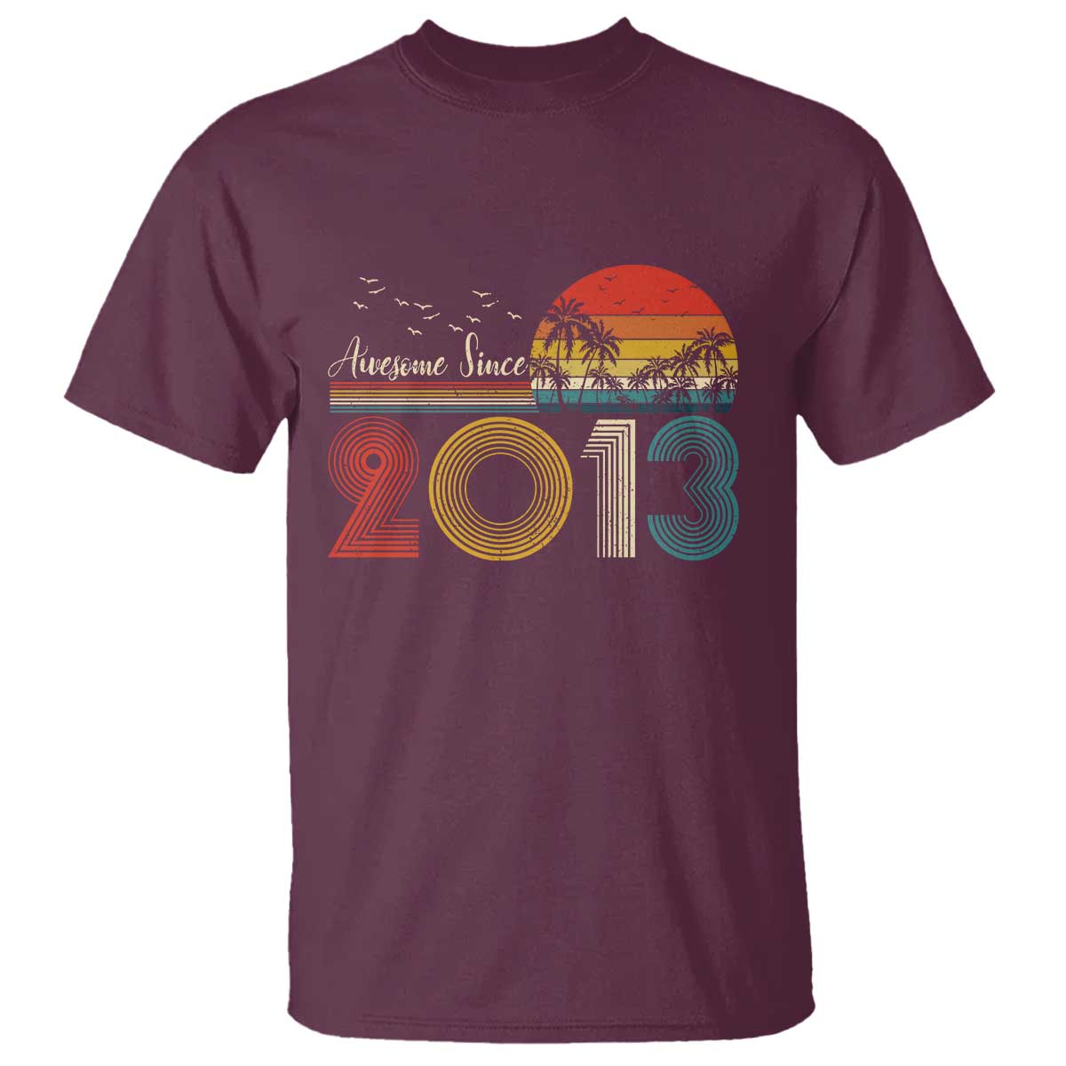 Awesome Since 2013 T Shirt 13th Birthday 13 Year Old Son Boy