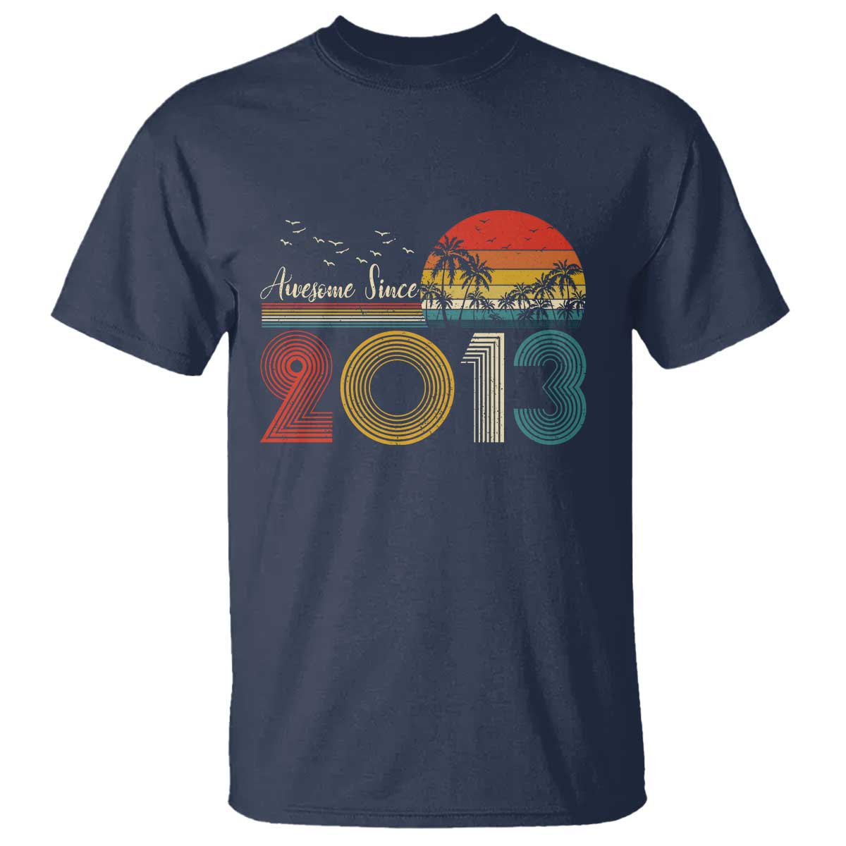 Awesome Since 2013 T Shirt 13th Birthday 13 Year Old Son Boy