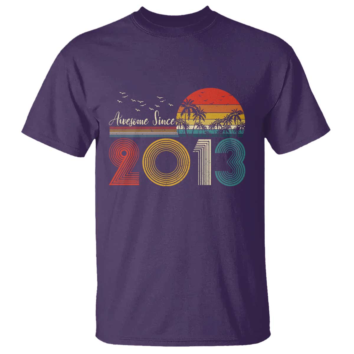 Awesome Since 2013 T Shirt 13th Birthday 13 Year Old Son Boy