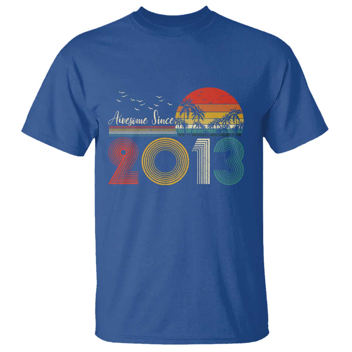 Awesome Since 2013 T Shirt 13th Birthday 13 Year Old Son Boy