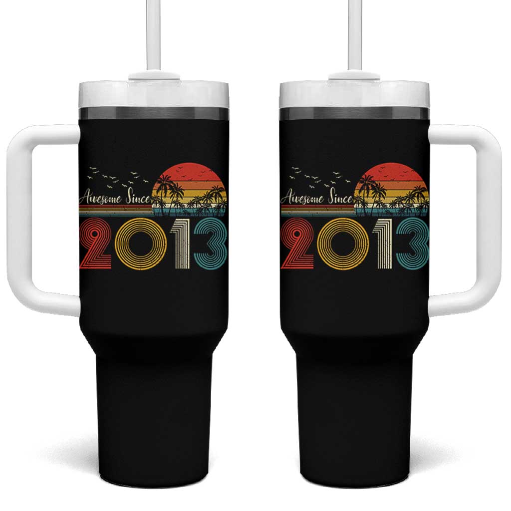 Awesome Since 2013 Tumbler With Handle 13th Birthday 13 Year Old Son Boy