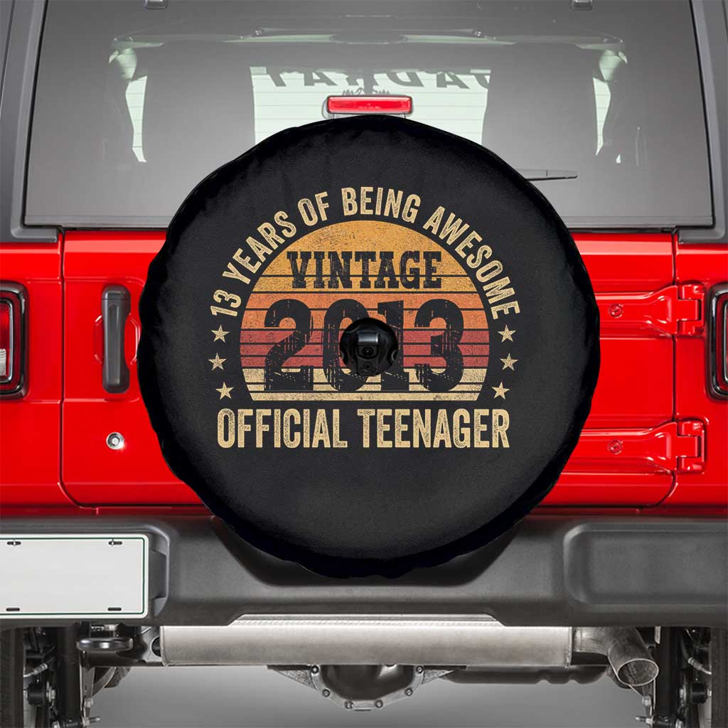 Vintage 2013 Official Teenager Spare Tire Cover 13 Year Old 13th Birthday