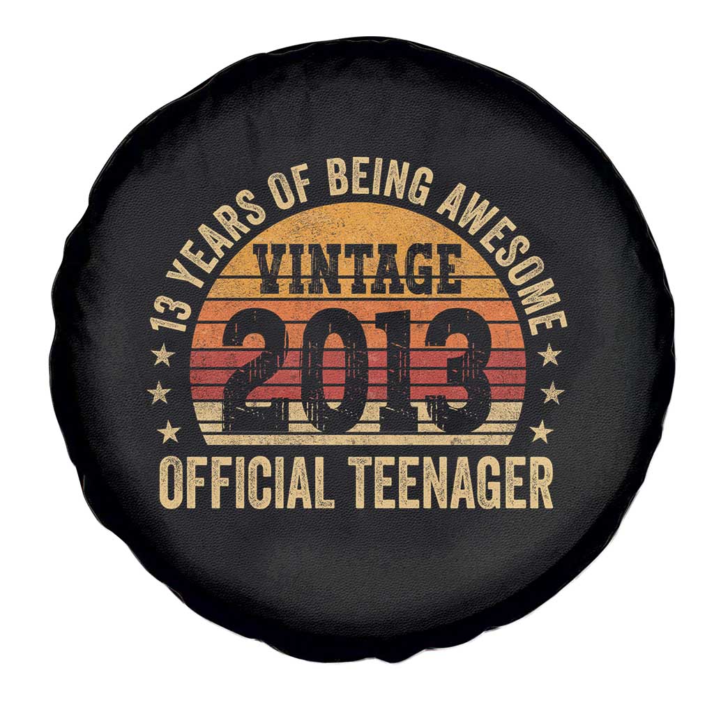 Vintage 2013 Official Teenager Spare Tire Cover 13 Year Old 13th Birthday
