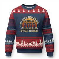 Vintage 2013 Official Teenager Ugly Christmas Sweater 13 Year Old 13th Birthday