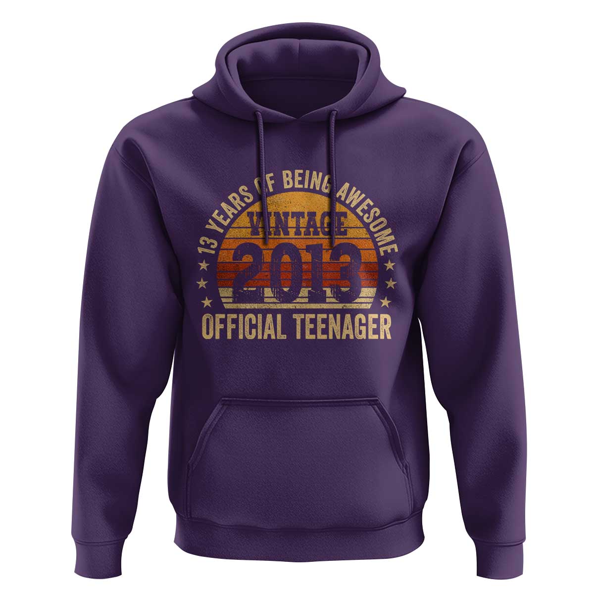 Vintage 2013 Official Teenager Hoodie 13 Year Old 13th Birthday