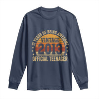 Vintage 2013 Official Teenager Long Sleeve Shirt 13 Year Old 13th Birthday