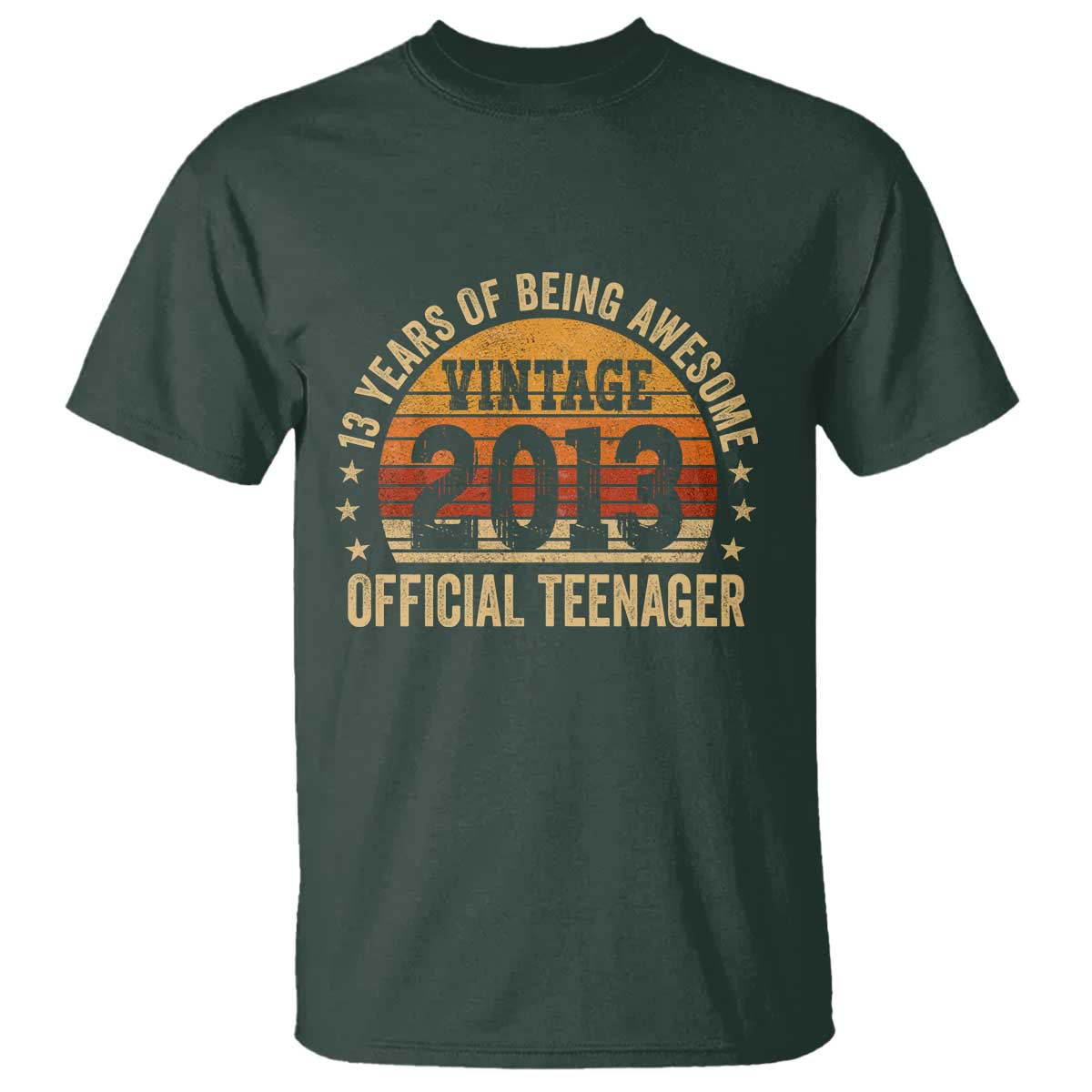 Vintage 2013 Official Teenager T Shirt 13 Year Old 13th Birthday