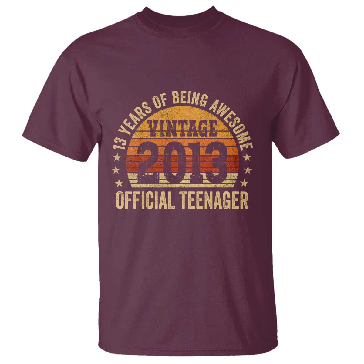 Vintage 2013 Official Teenager T Shirt 13 Year Old 13th Birthday