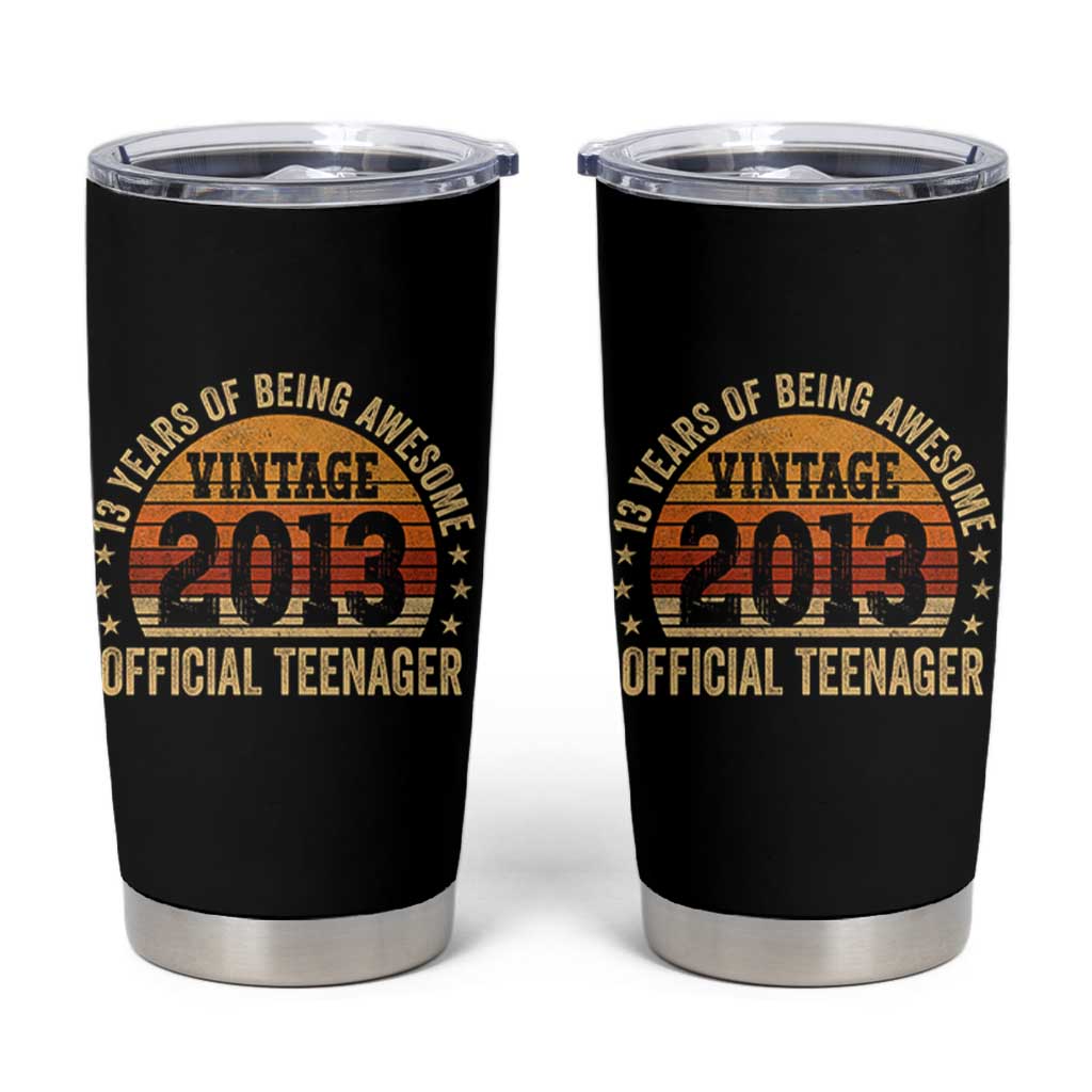Vintage 2013 Official Teenager Tumbler Cup 13 Year Old 13th Birthday