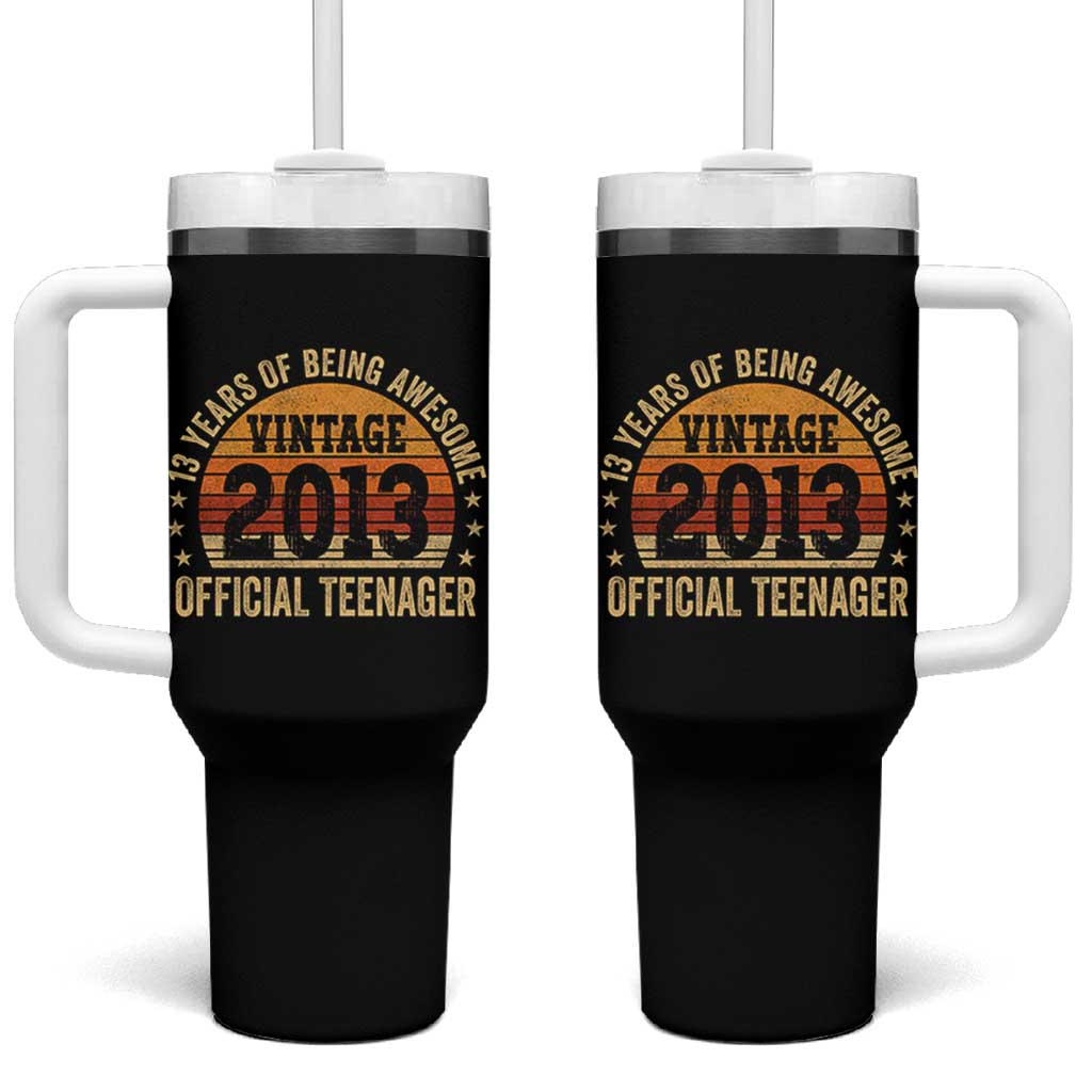 Vintage 2013 Official Teenager Tumbler With Handle 13 Year Old 13th Birthday