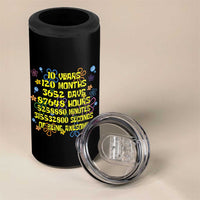 10th Birthday Gifts 4 in 1 Can Cooler Tumbler Flowers 10 Years Of Being Awesome 10 Year Old Bday