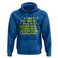 10th Birthday Gifts Hoodie Flowers 10 Years Of Being Awesome 10 Year Old Bday