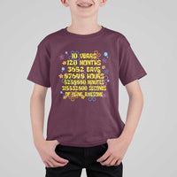 10th Birthday Gifts T Shirt For Kid Flowers 10 Years Of Being Awesome 10 Year Old Bday