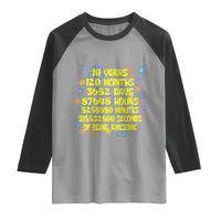 10th Birthday Gifts Raglan Shirt Flowers 10 Years Of Being Awesome 10 Year Old Bday