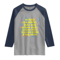 10th Birthday Gifts Raglan Shirt Flowers 10 Years Of Being Awesome 10 Year Old Bday
