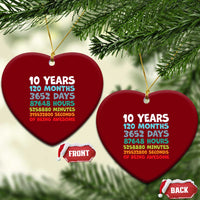 10 Year Old Bday Ceramic Ornament 10 Years 120 Months Of Being Awesome 10th Birthday Gifts