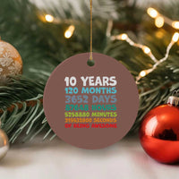 10 Year Old Bday Ceramic Ornament 10 Years 120 Months Of Being Awesome 10th Birthday Gifts