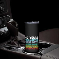 10 Year Old Bday Skinny Tumbler 10 Years 120 Months Of Being Awesome 10th Birthday Gifts