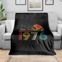 Awesome Since 1976 Birthday Throw Blanket Vintage 50th 50 Year Old Bday Gifts
