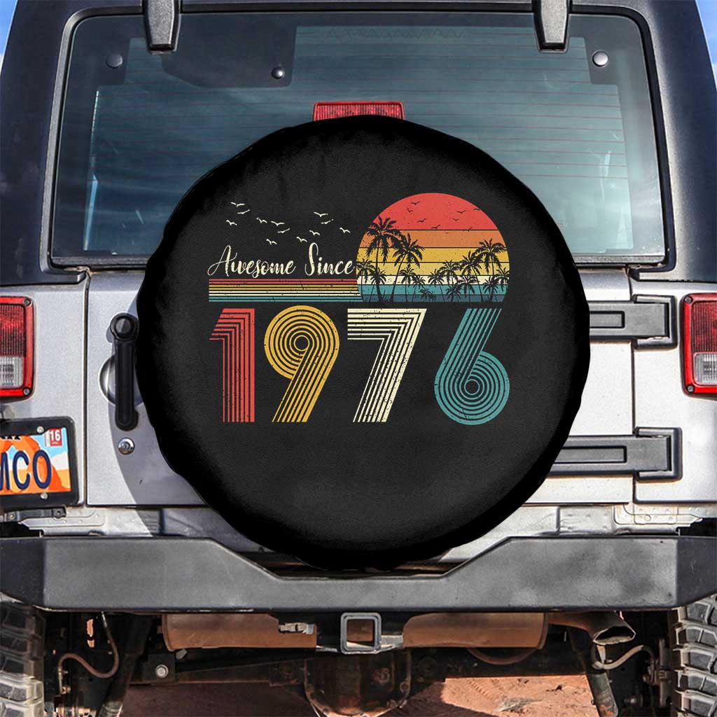Awesome Since 1976 Birthday Spare Tire Cover Vintage 50th 50 Year Old Bday Gifts