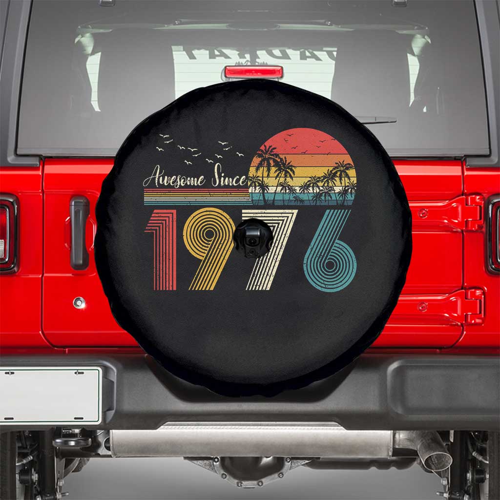 Awesome Since 1976 Birthday Spare Tire Cover Vintage 50th 50 Year Old Bday Gifts