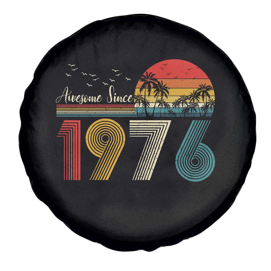 Awesome Since 1976 Birthday Spare Tire Cover Vintage 50th 50 Year Old Bday Gifts